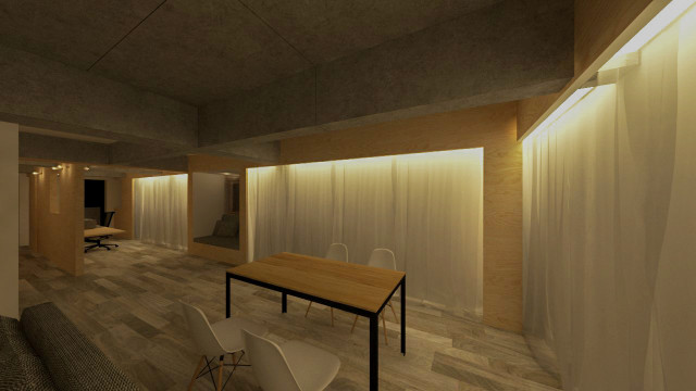 守山のリノベーション minimalistisch-arbeitszimmer