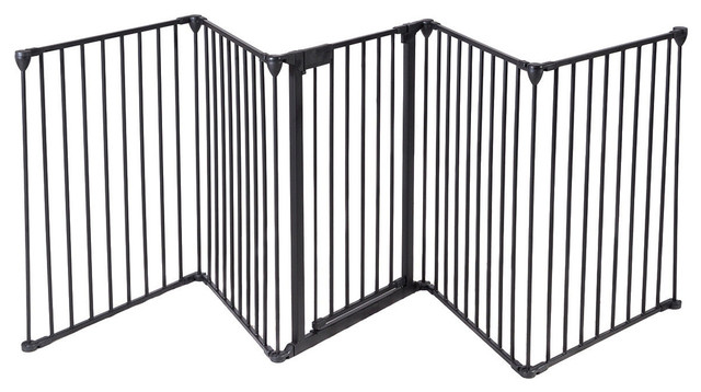 Baby Safety Fence Hearth Gate BBQ Fire Gate Pet Dog Cat Fireplace Fence Steel UK