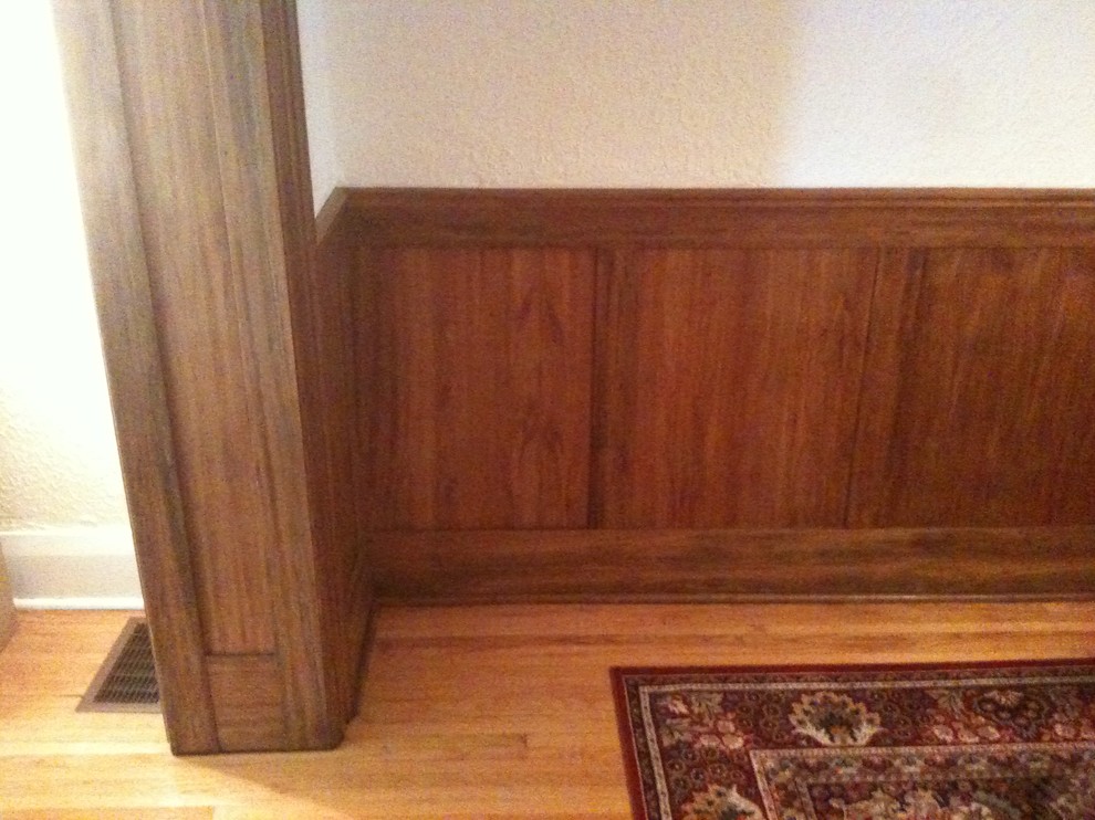 What color paint to brighten up Gumwood paneling?