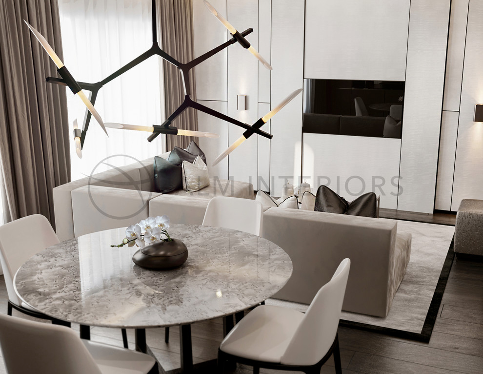 Гостиная и обеденная зона