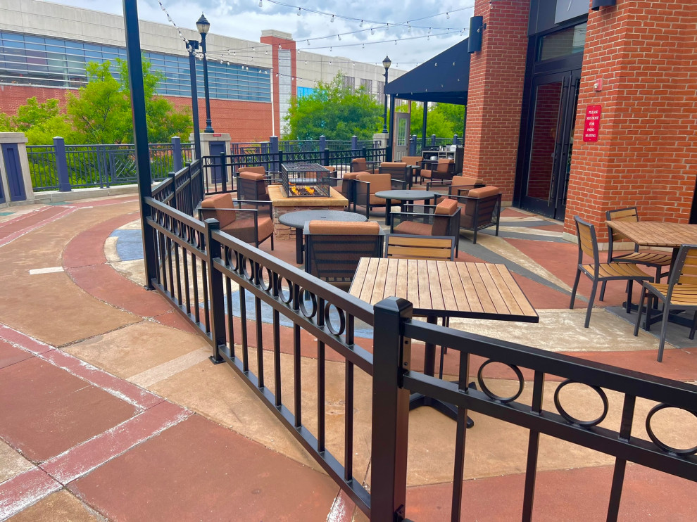 Modern Metal Railings @ Annapolis Restaurant