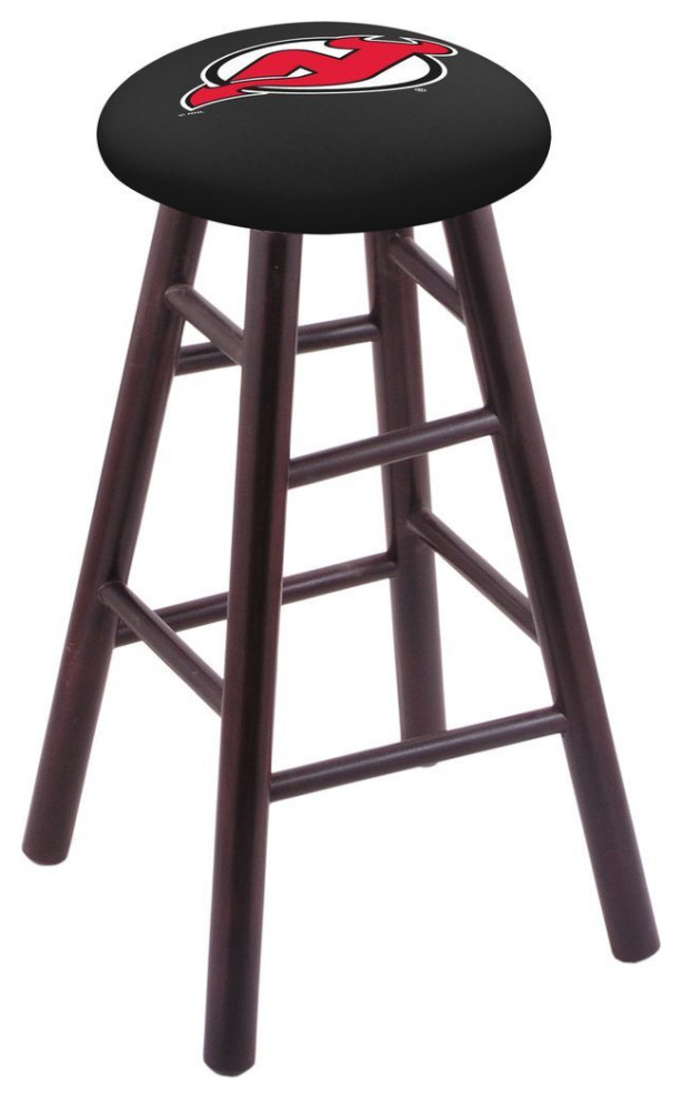 Holland RC New Jersey Devils 24" Maple Counter Stool Dark Cherry