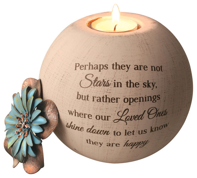 Stars in the Sky Memorial Tea Light Candle Holder - Round Globe