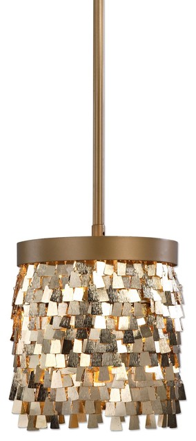 Uttermost Tillie 1 Light Mini Pendant Gold Uttermost Tillie 1 Light Mini Pendant Gold