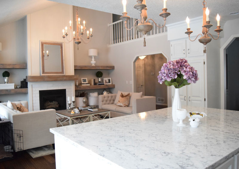 Example of a transitional kitchen design in Atlanta