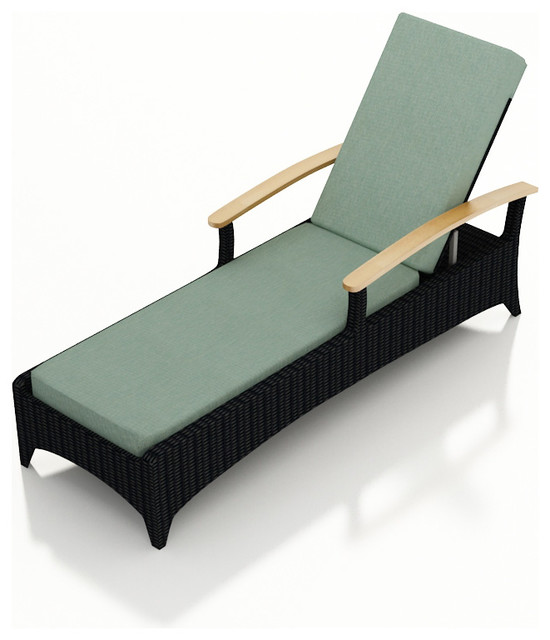 Arbor Modern Patio Reclining Chaise Lounge, Spa Cushion