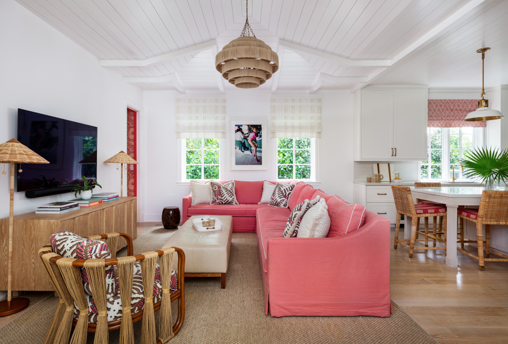 Plantation Road Residence - Beach Style - Living Room - Miami - by MHK ...