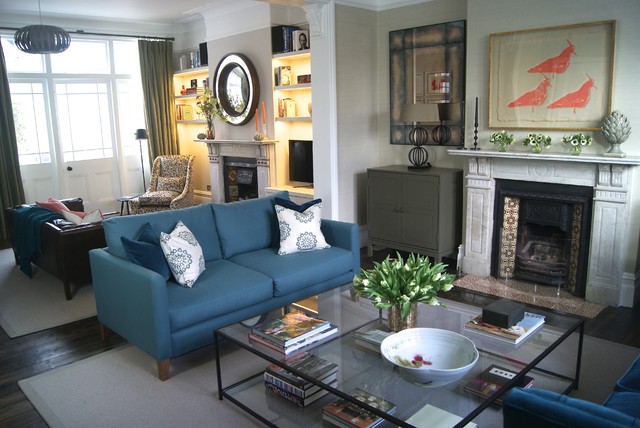 Alcove joinery modern-living-room
