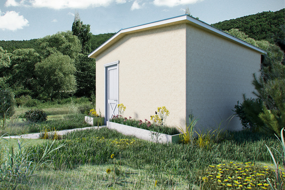 Дефолтовый домик для дачников.