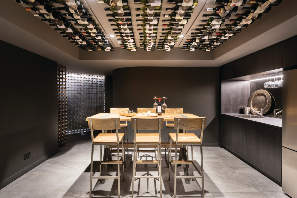 This is an example of a contemporary wine cellar in Perth.