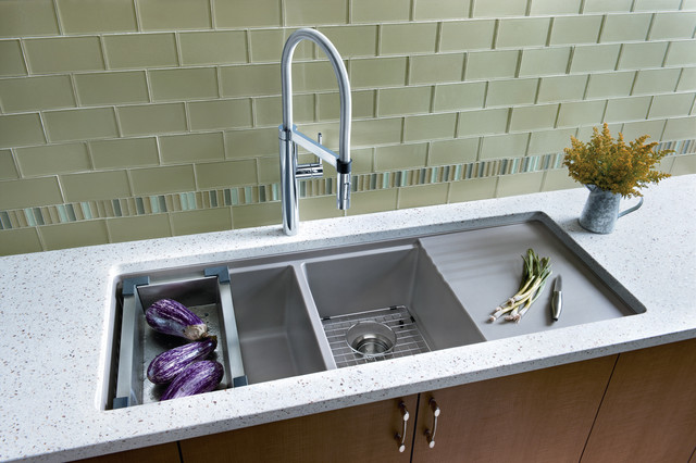 One Large and Open Basin Sink Type for Your Brand New Kitchen