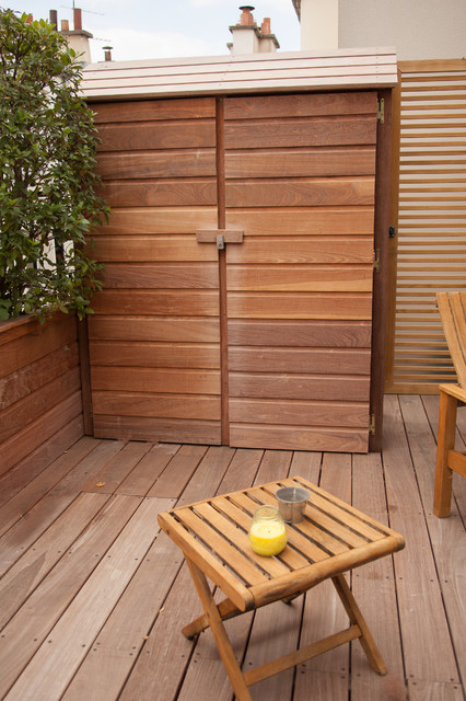 duplex parisien contemporaneo-terraza-y-balcon