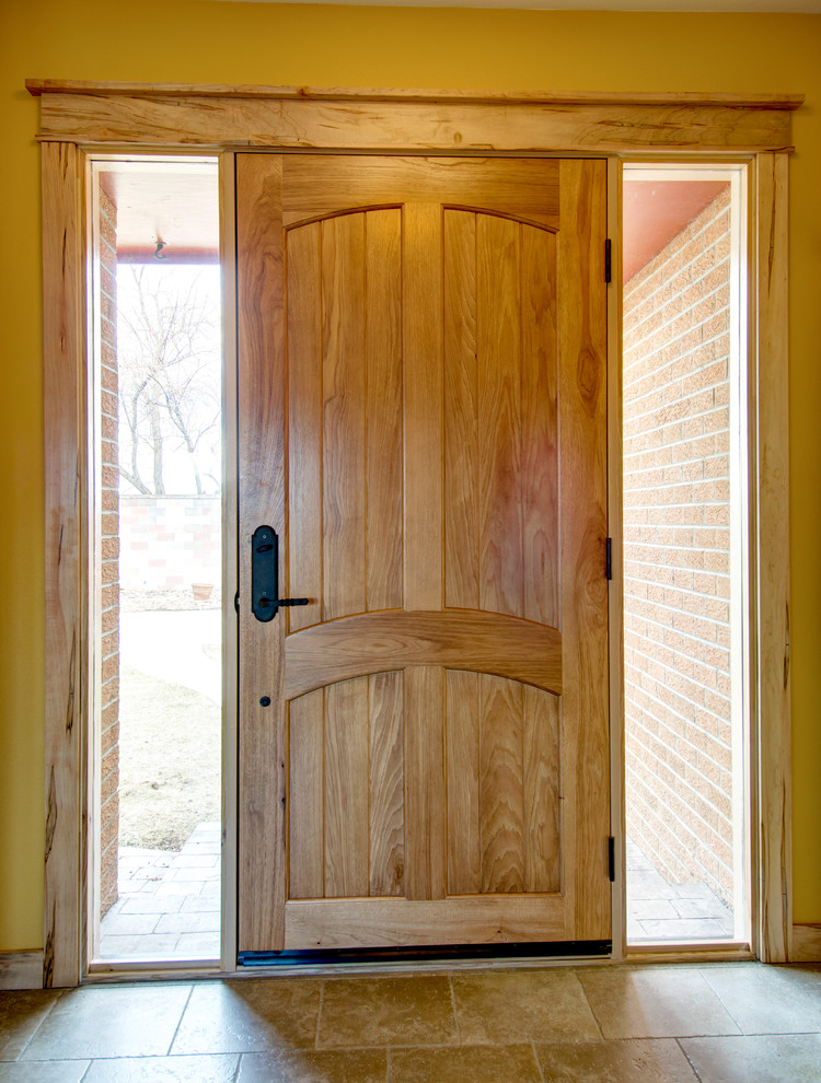 This is an example of a contemporary entryway in Denver.