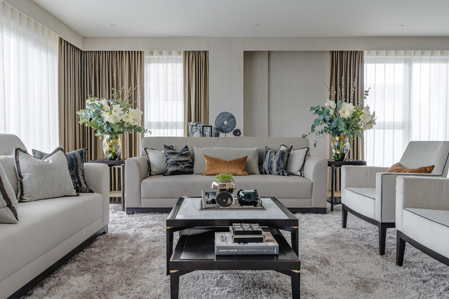 Nine Elms contemporary-vardagsrum