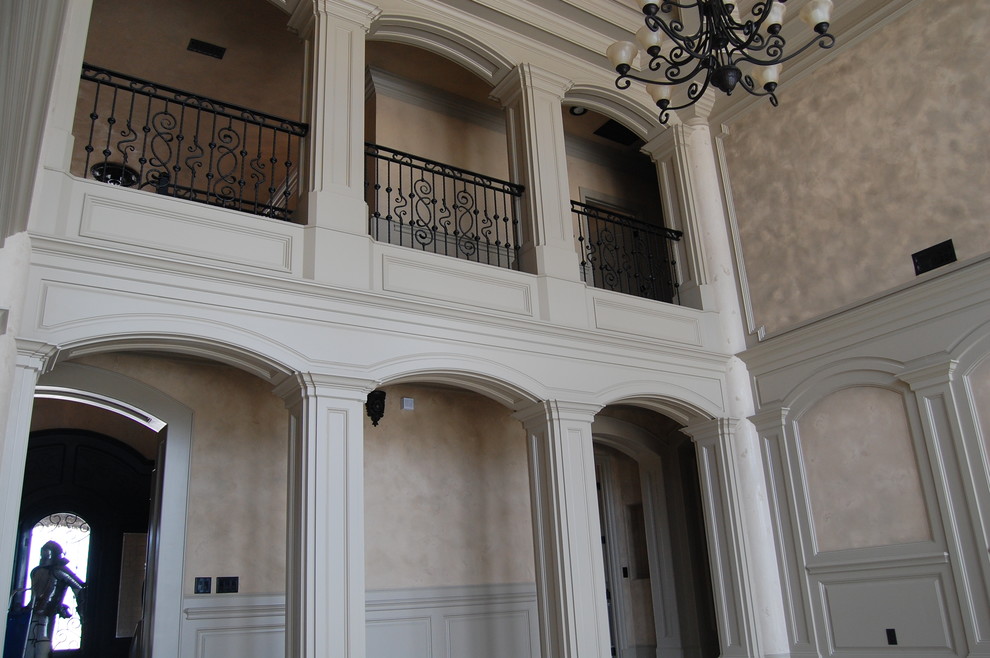 Entryway - rustic entryway idea in Austin