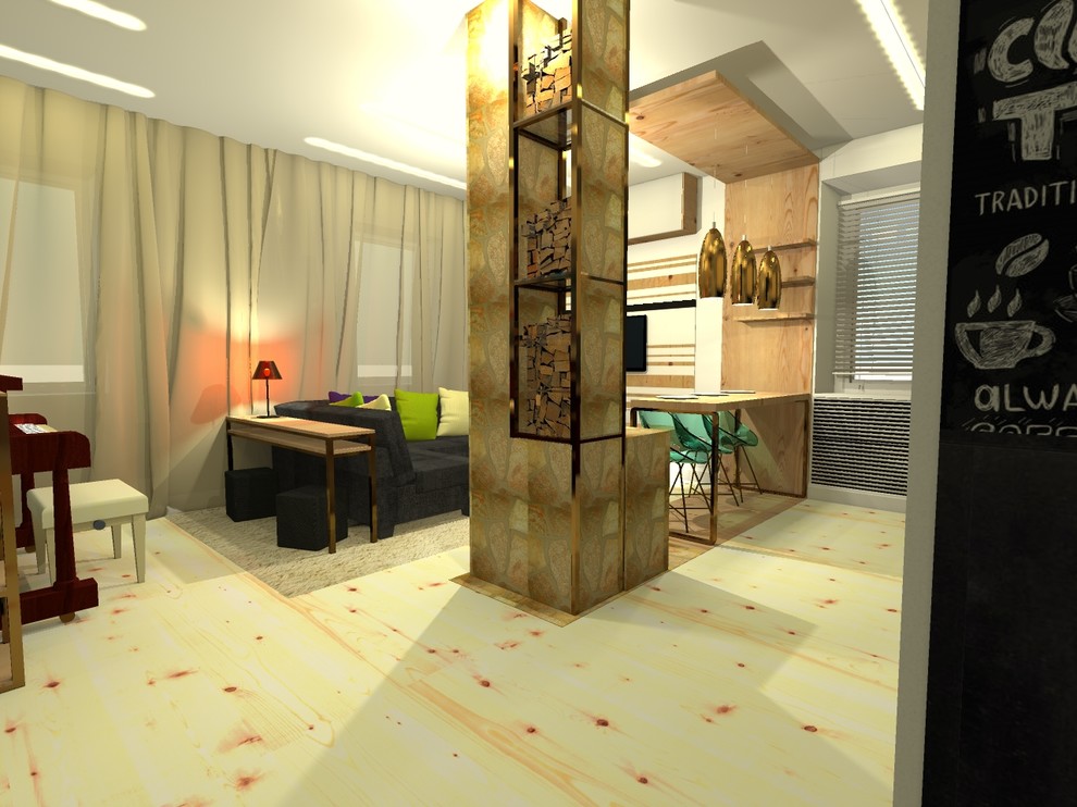 Студия в скандинавском стиле