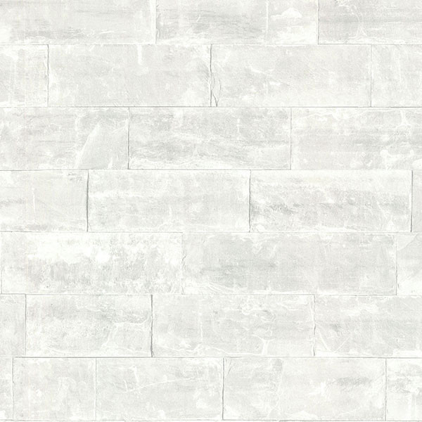 Sacramento Light Grey Seamless Slate Wallpaper - Contemporary