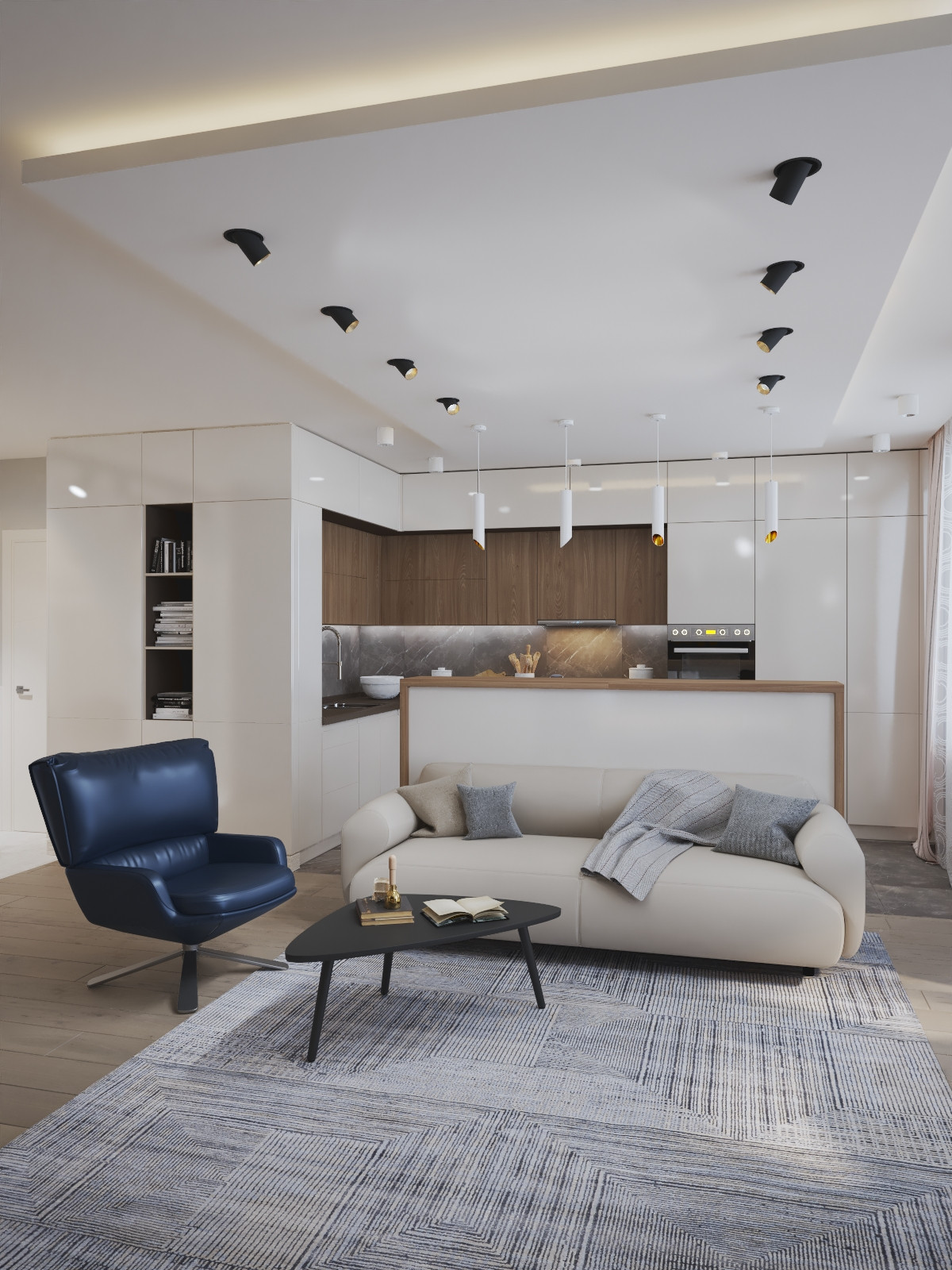 Трехкомнатная квартира №2 / Чебоксары / 2020 год