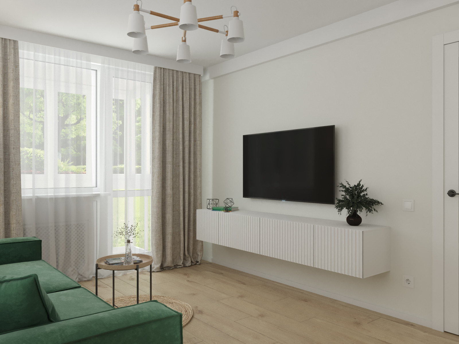 Визуализация бюджетной квартиры (45 м кв) на продажу в г. Санкт-Петербург