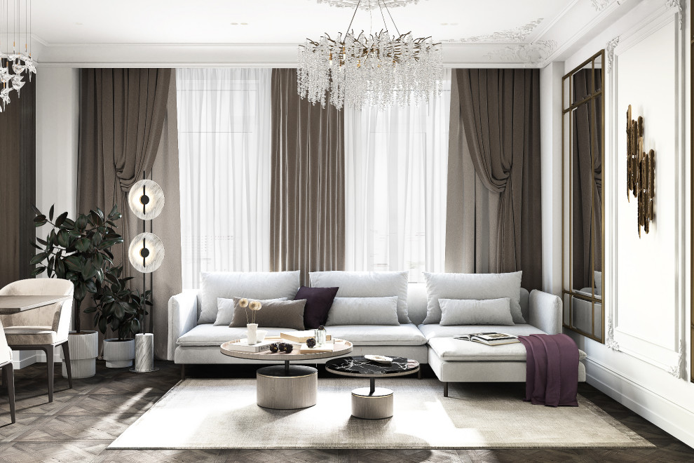 Драгоценная шкатулка, проект в стиле Арт-деко в ЖК Тихвин