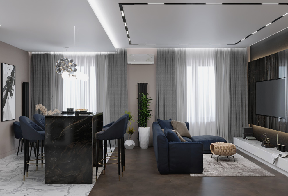 Дизайн проект для квартиры с 3-ех метровым потолком