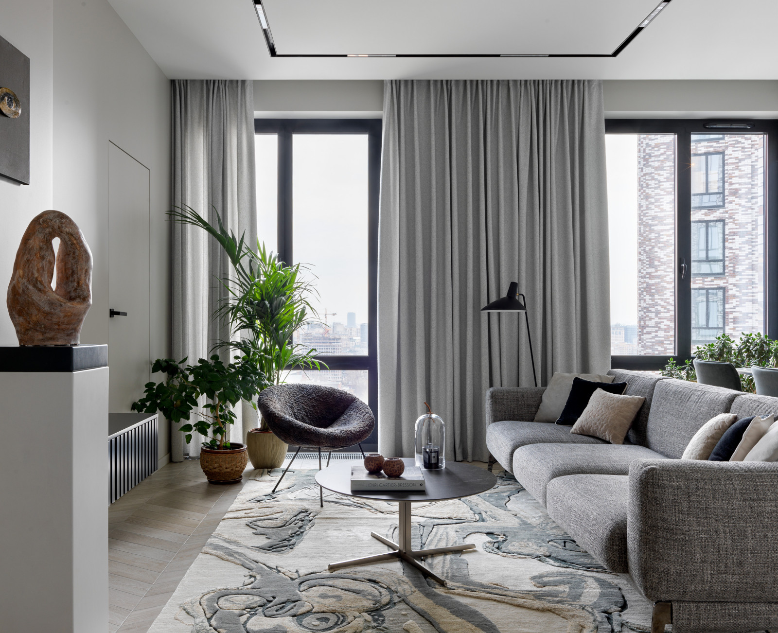 Лаконичная квартира в ЖК "Пресня Сити"