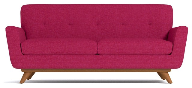 Carson Apartment Size Sofa, Pink Lemonade, 72"x34"x32"