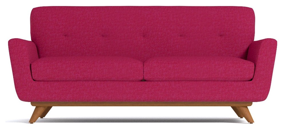 Carson Apartment Size Sofa, Pink Lemonade, 72"x34"x32"