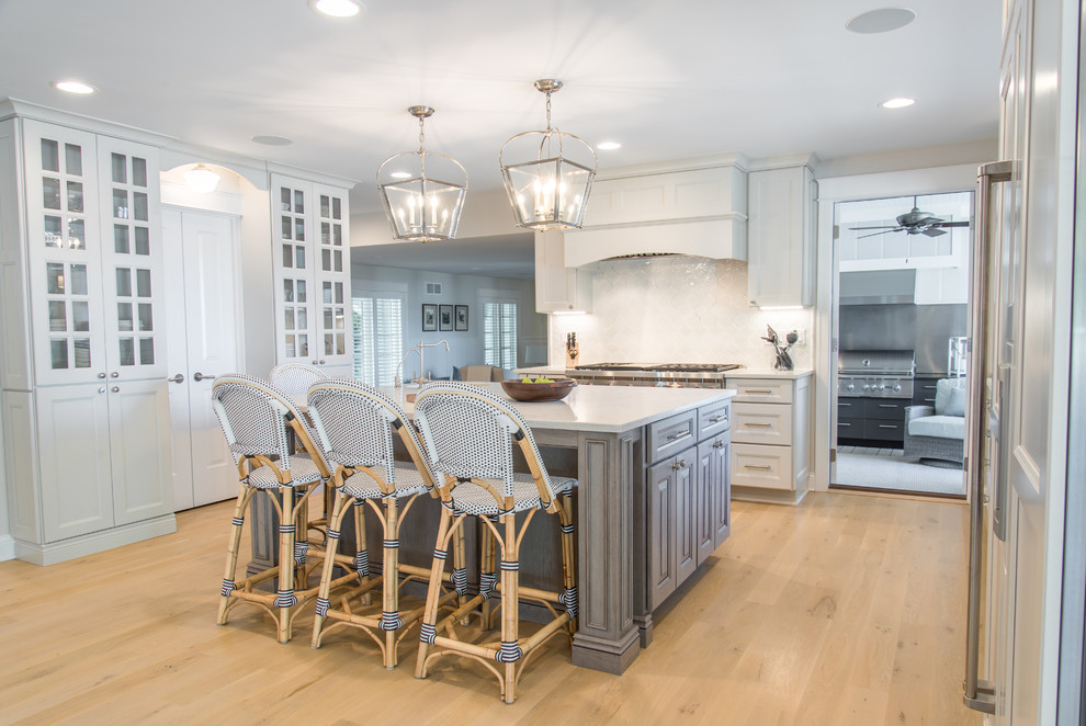 Before and After Lake House Renovation - Transitional - Kitchen ...