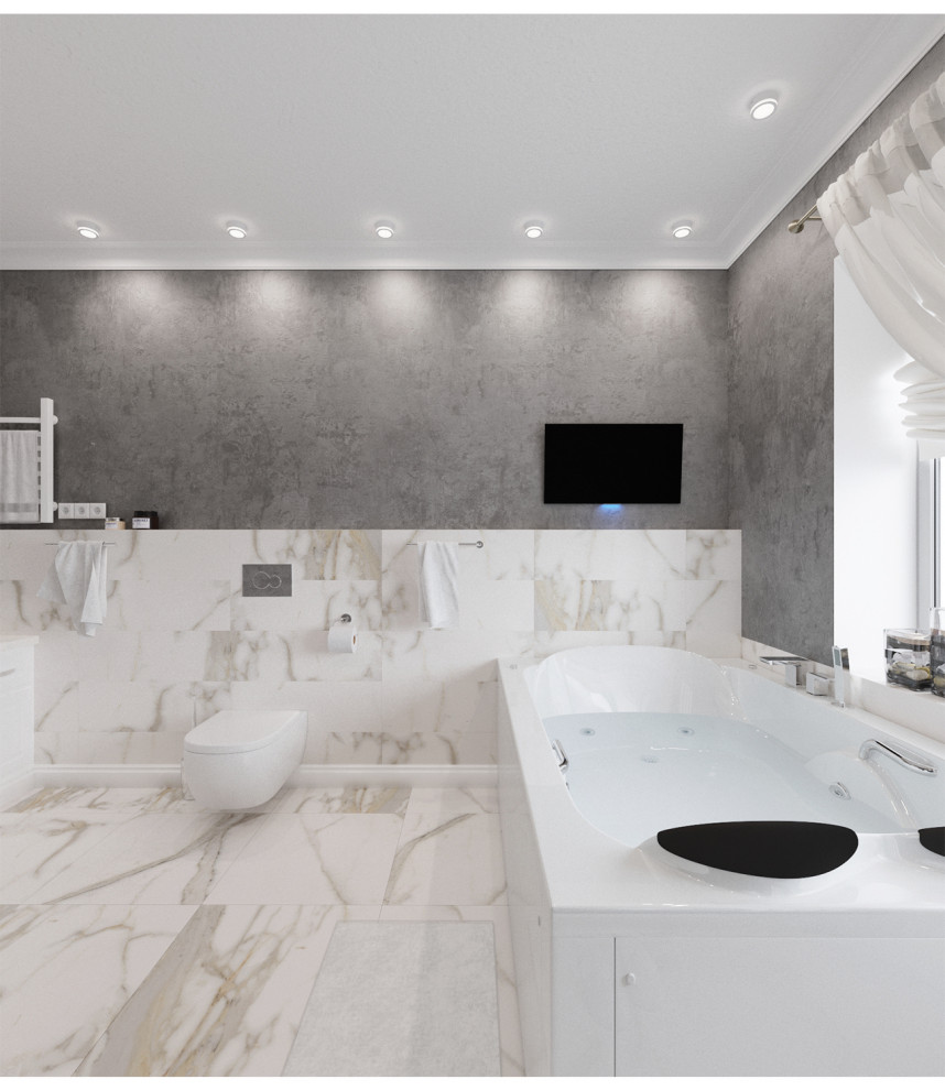 Двухуровневая квартира в стиле Ар-деко