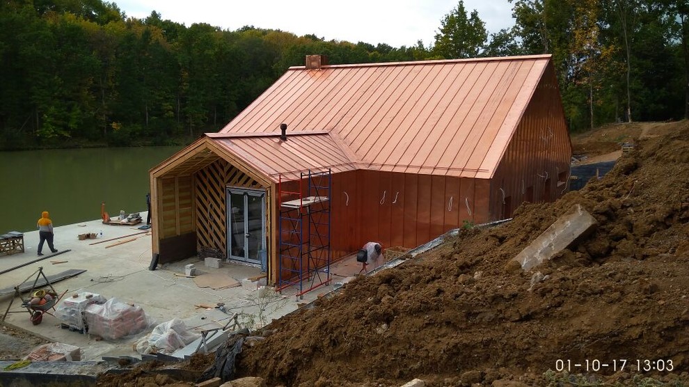 Устройство кровельных и фасадных конструкций с фальцевым медным покрытием
