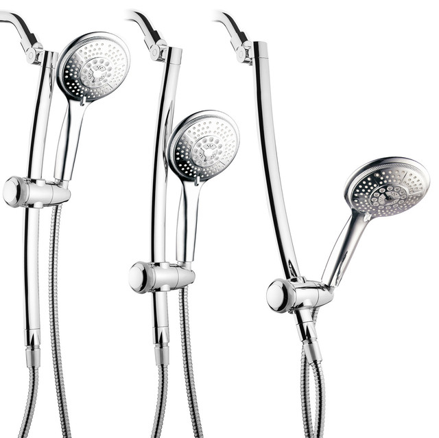 DrillFree Adjustable Arch Slide Bar Large with 7Setting Rainfall Hand