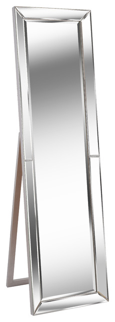 Chauncey Stand Mirror with Beveled Mirror Frame