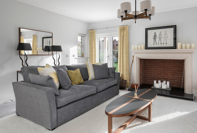 New Build Large Home Interior Design contemporary-living-room