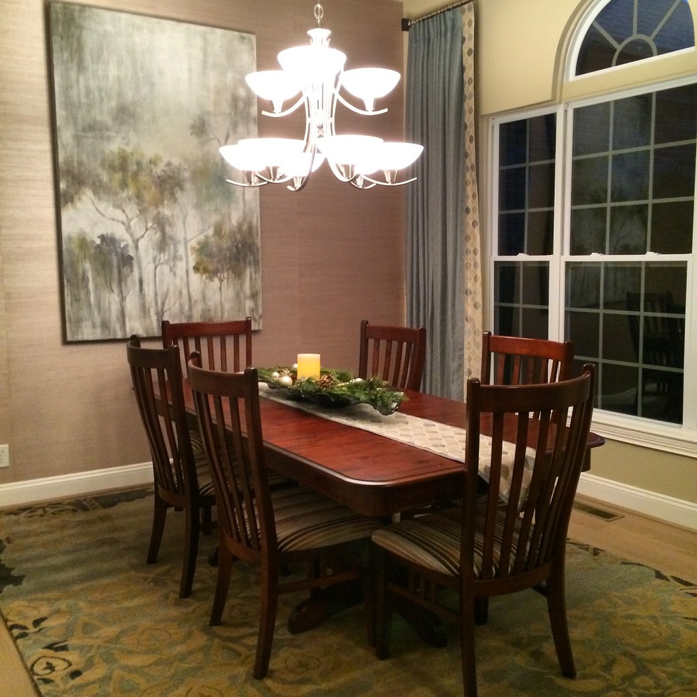Example of a mid-sized transitional dining room design in Indianapolis