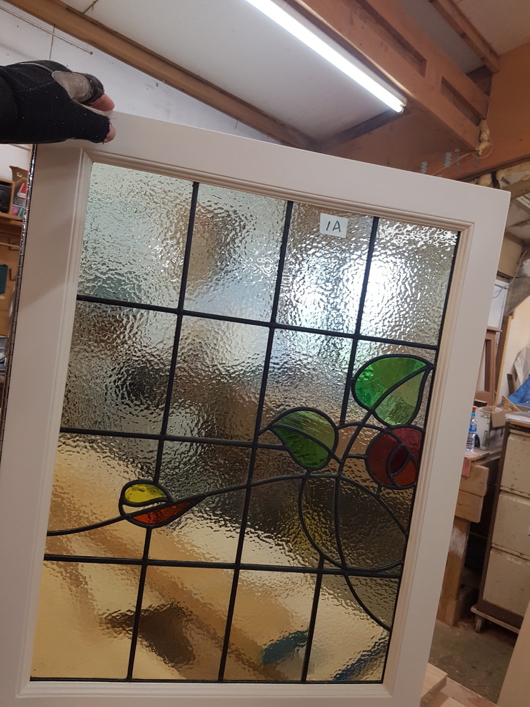 Kitchen Door with Leaded Light Glass