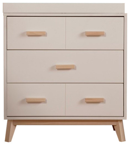 Babyletto Scoot 3 Drawer Baby Dresser With Changing Tray In White