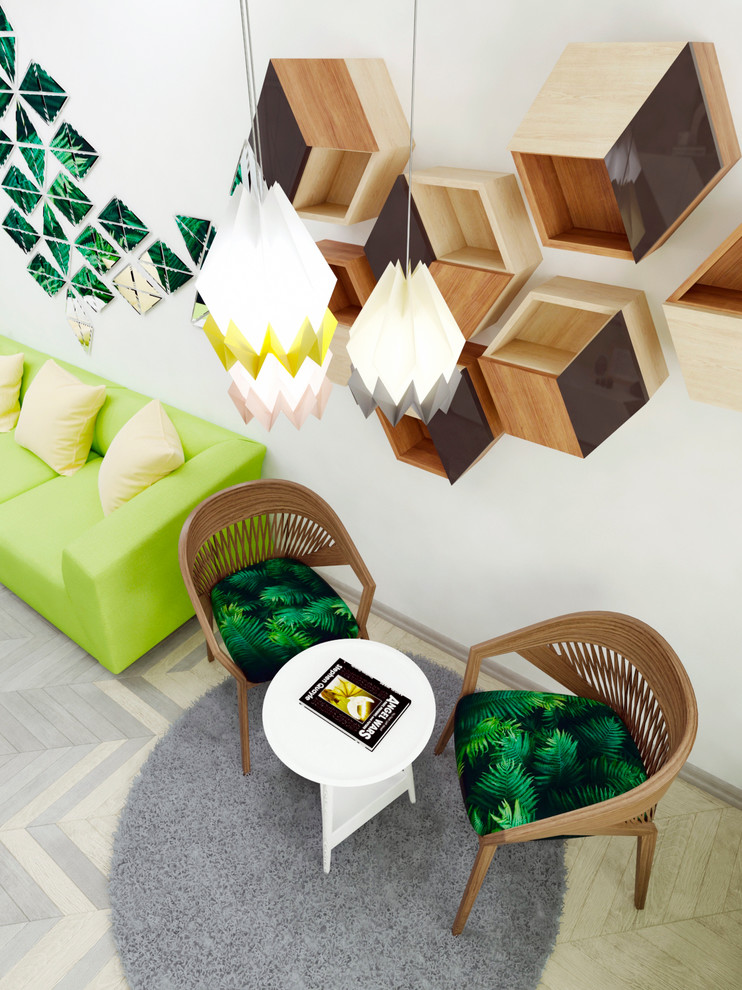 Гостинная и спальня в современном стиле