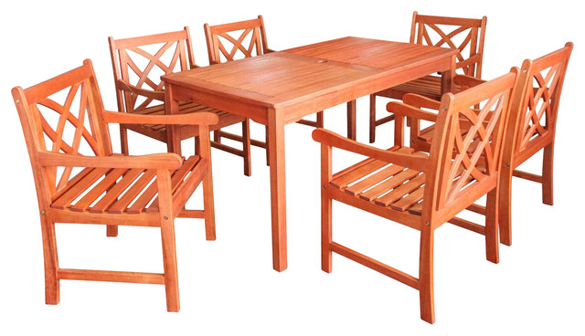 Outdoor Eucalyptus Rectangular Table
