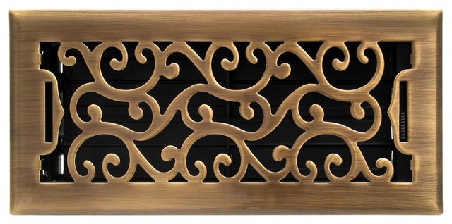 Antique Br Charleston Floor Register 4 X12 Contemporary Antique Br Charleston Floor Register
