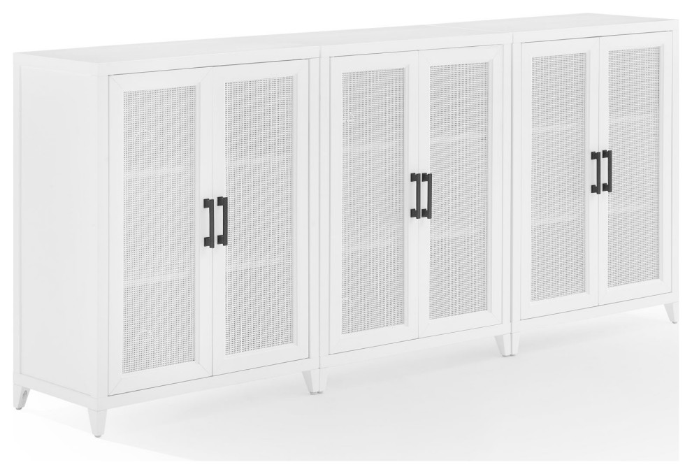 Milo 3Pc Media Storage Set Transitional Entertainment