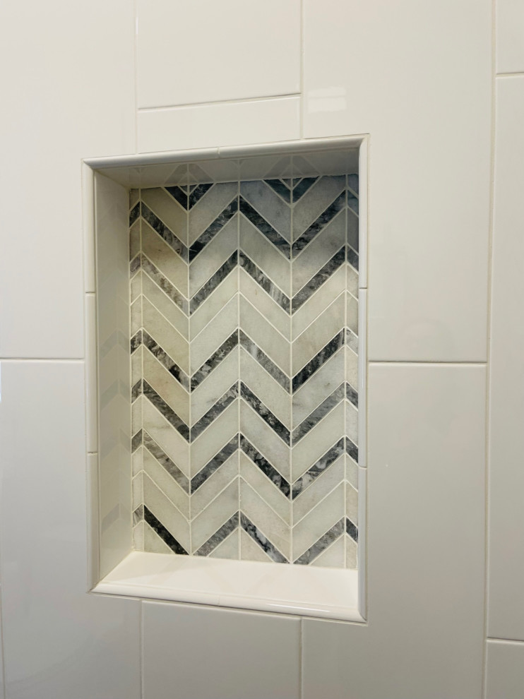 Roseville Chevron Guest Bath