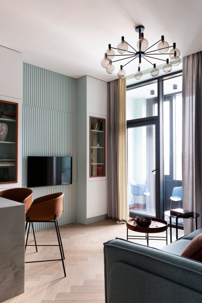 Публикация ElleDecoration.ru Квартира 48 м² в сочной цветовой гамме в Москве