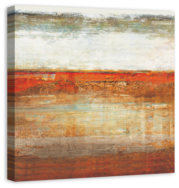 "Desert Horizon" Canvas Wall Art, 30"x30", 30x30 Contemporary