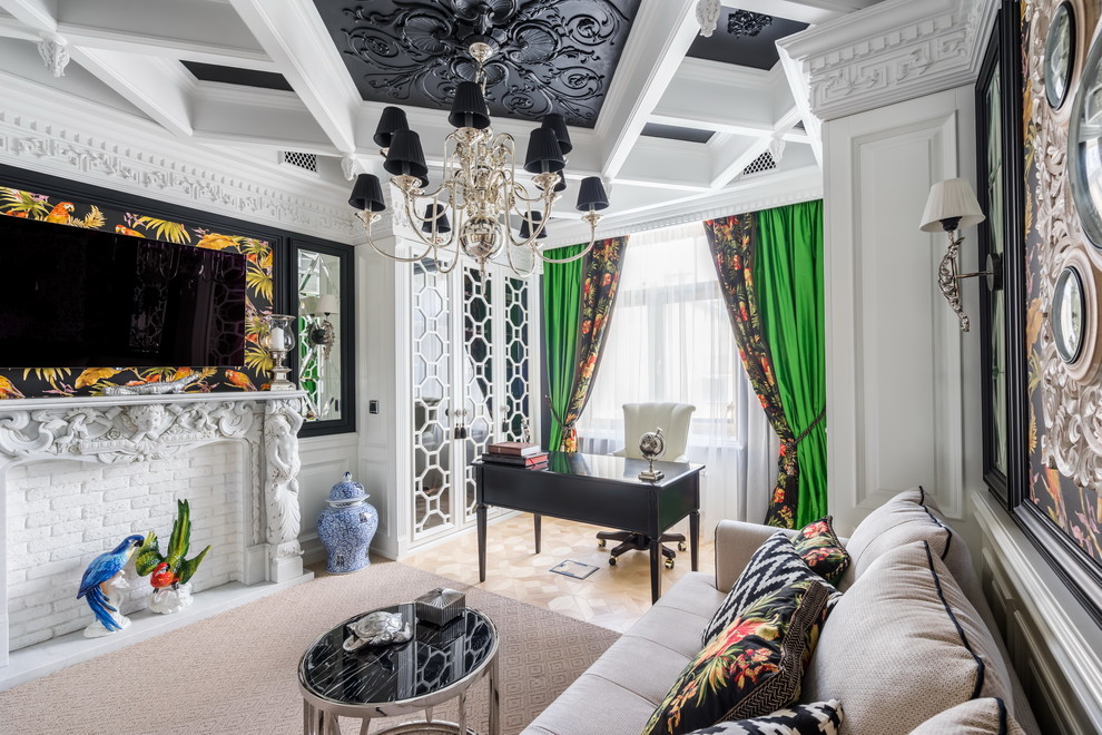 Интерьер квартиры в стиле современной классики с элементами Ар-Деко в Петербурге