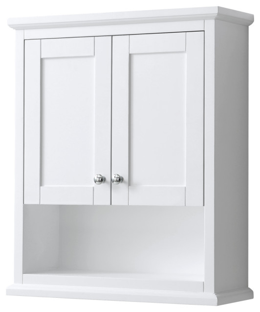 Avery Over-the-Toilet Wall-Mounted Storage Cabinet, White
