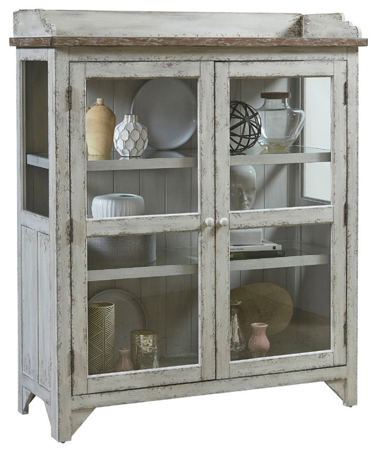 Nicole Accent Display Cabinet Farmhouse China Cabinets And
