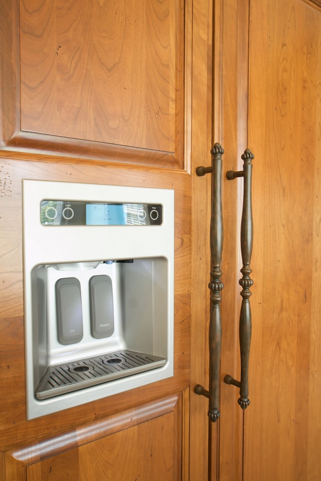 Williamsburg Cherry Kitchen with Black island