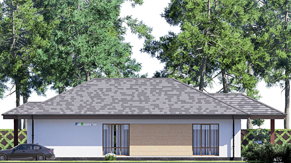 Проект одноэтажного дома 10х19м S123м2 F-18080