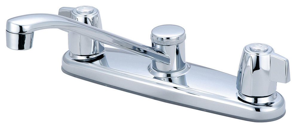 Two Handle Kitchen Faucet, Polished Chrome